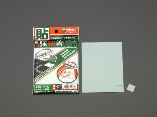ESCO（エスコ） 貼る画鋲(強力型) (48個x5ｼｰﾄ) EA762FC-36