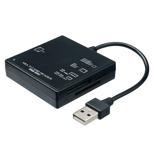 サンワサプライ USB2.0 ｶｰﾄﾞﾘｰﾀﾞｰ(ｺﾝﾊﾟｸﾄﾏﾙﾁﾀｲﾌﾟ) ADR-ML23BKN