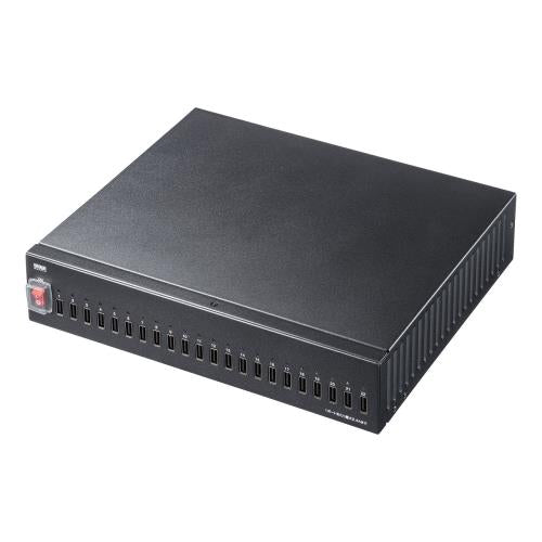 サンワサプライ [22ﾎﾟｰﾄ] ＵＳＢハイパワー充電器(ﾌﾞﾗｯｸ) ACA-IP72