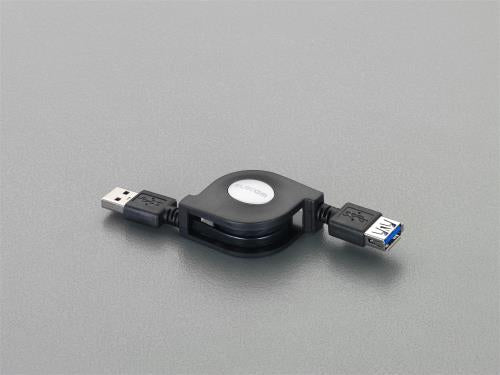 エレコム（ELECOM） 0.7m 巻取り式ＵＳＢ延長ケーブル(Aﾀｲﾌﾟ) USB3-RLEA07BK