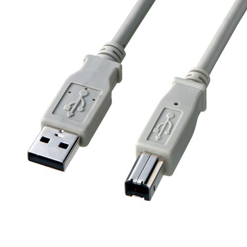 サンワサプライ 1.5m USBケーブル(A-B/2.0対応/ﾉﾝﾊﾛｹﾞﾝ) KU20-EC15K