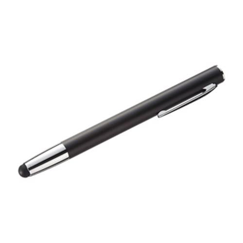 サンワサプライ φ12 x128mm タッチペン(先端替ｺﾞﾑ付) PDA-PEN30BK