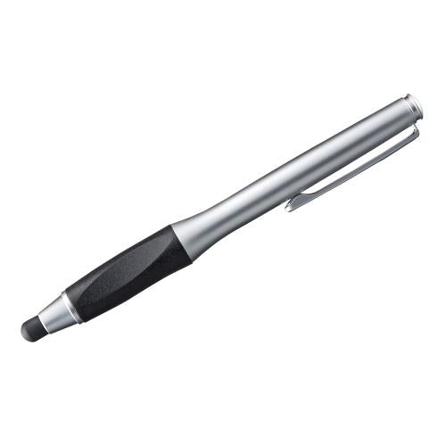 サンワサプライ φ 12x128mm タッチペン(先端替ｺﾞﾑ付) PDA-PEN37SV