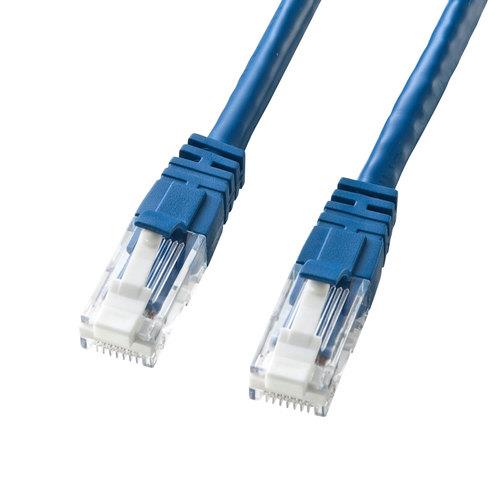 サンワサプライ 7 m LANｹｰﾌﾞﾙ(CAT6/つめ折れ防止/ﾌﾞﾙｰ) KB-T6TS-07BLN