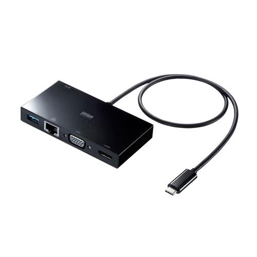 サンワサプライ [USB Type C]  ﾓﾊﾞｲﾙﾄﾞｯｷﾝｸﾞｽﾃｰｼｮﾝ USB-3TCH30BK