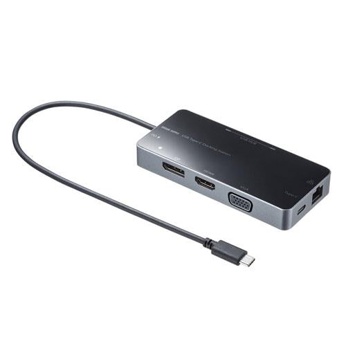 サンワサプライ ﾄﾞｯｷﾝｸﾞｽﾃｰｼｮﾝ(HDMI/VGA/displayPort対応) USB-DKM2BK