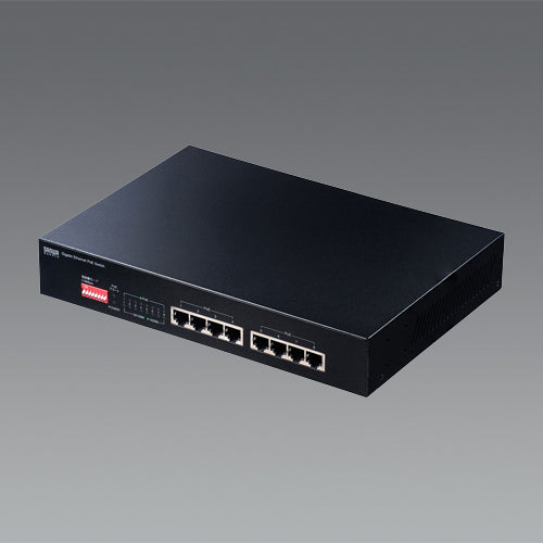 サンワサプライ [8ﾎﾟｰﾄ] ｽｲｯﾁﾝｸﾞﾊﾌﾞ(PoE長距離伝送対応) LAN-GIGAPOE81