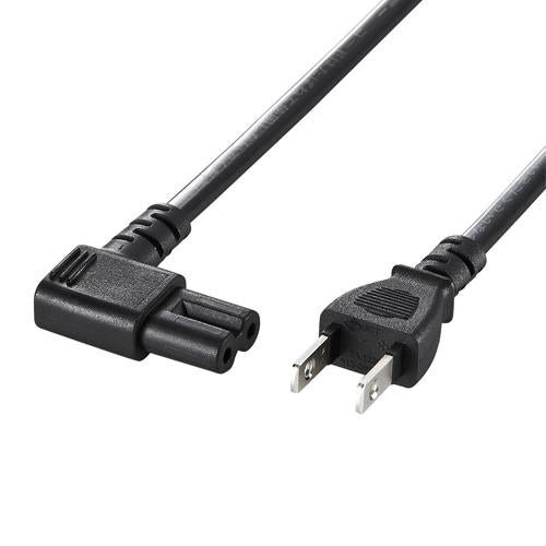 サンワサプライ AC125V/7A ﾉｰﾄPC用Ｌ型電源コード(2P/1.0m) KB-DM2L-1