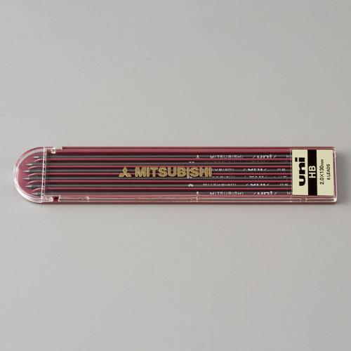 三菱鉛筆（uni） 2.0mm[ H]シャープペンシル替芯(6本) ULNH