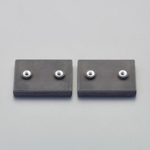 ESCO（エスコ） 31x43x 6mm/ 85N 強力マグネット(M4x2個) EA781EE-82