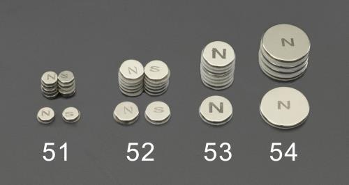 ESCO（エスコ） φ6.4x1.5mm ﾏｸﾞﾈｯﾄﾃﾞｨｽｸ(粘着付/N･S各6個) EA781GA-51