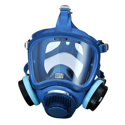 ESCO（エスコ） 直結型防毒マスク(2缶式/伝声器付) EA800MX-23