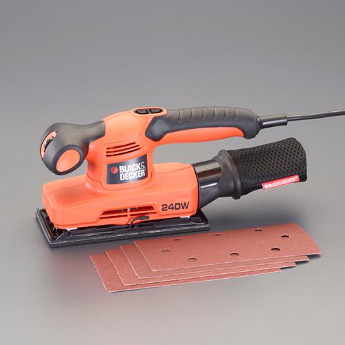 BLACK+DECKER（ﾌﾞﾗｯｸ・ｱﾝﾄﾞ・ﾃﾞｯｶｰ） AC100V/ 240W オービタルサンダー KA320E