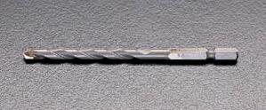 ミヤナガ 2.5mm 六角軸ドリル(ﾌﾞﾛｯｸ･ﾓﾙﾀﾙ用) R025