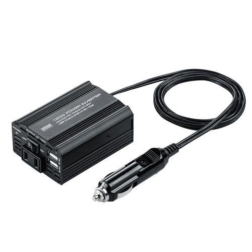 サンワサプライ DC12V→AC100V/120W インバーター CAR-CHR80AC
