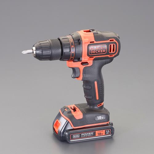 BLACK+DECKER（ﾌﾞﾗｯｸ・ｱﾝﾄﾞ・ﾃﾞｯｶｰ） DC18V ドライバードリル(充電式