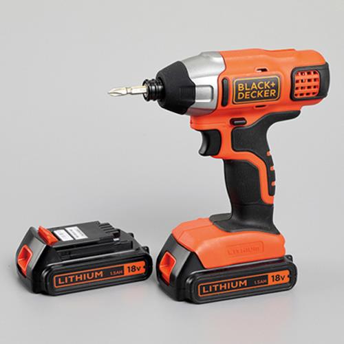 BLACK+DECKER（ﾌﾞﾗｯｸ・ｱﾝﾄﾞ・ﾃﾞｯｶｰ） DC18V インパクトドライバー(充電式) BPCI18