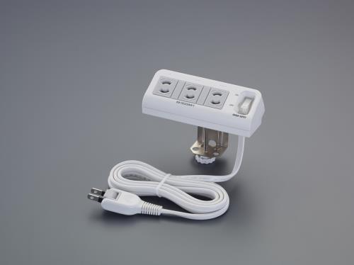 サンワサプライ AC125V/15A ﾀｯﾌﾟ(3口/一括ｽｲｯﾁ付/ｸﾗﾝﾌﾟ式) TAP-B25