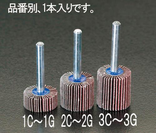 ESCO（エスコ） #120 25x10mm/6.0mm軸 フラップホイール EA819AE-1E