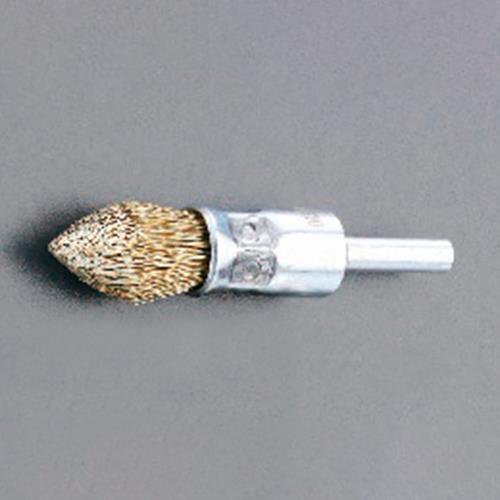 ESCO（エスコ） 25x15mm/6.0mm軸 軸付ブラシ(筒型･真鍮製) EA819BK-12