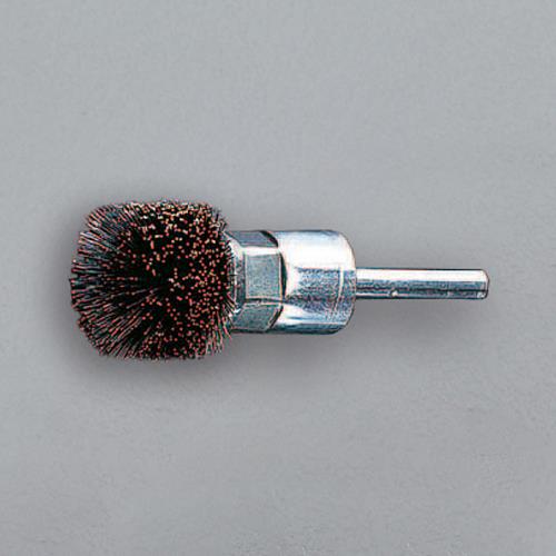 ESCO（エスコ） 20x15mm/6.0mm軸 軸付ブラシ(ｽﾁｰﾙ) EA819BK-20