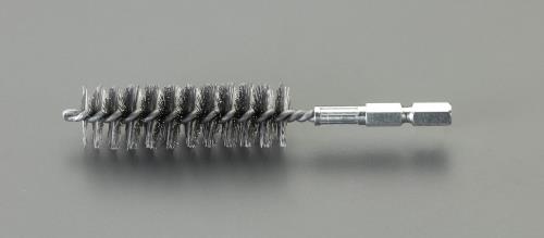 ESCO（エスコ） 25mm 六角軸付チューブラシ(ｽﾁｰﾙ) EA819BL-305