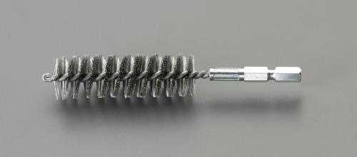 ESCO（エスコ） 13mm 六角軸付チューブラシ(ｽﾃﾝﾚｽ) EA819BL-312
