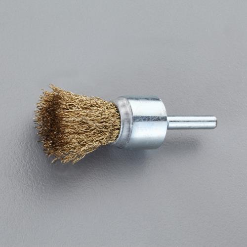 ESCO（エスコ） 10mm/6mm軸 軸付ブラシ(ｴﾝﾄﾞ型/ｽﾁｰﾙ製) EA819BM-102