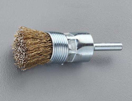 ESCO（エスコ） 20mm/6mm軸 軸付ブラシ(ｴﾝﾄﾞ型/ｽﾁｰﾙ製) EA819BM-112