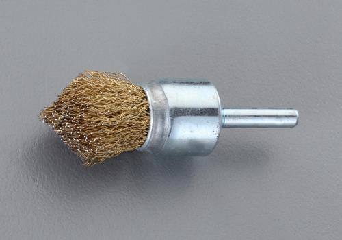 ESCO（エスコ） 16mm/6mm軸 軸付ブラシ(筒型/ｽﾁｰﾙ製) EA819BM-122