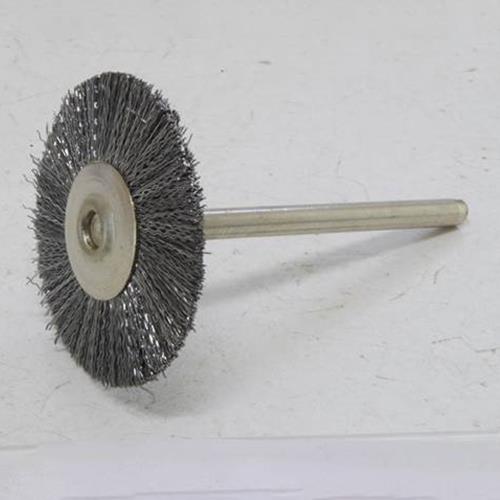 ESCO（エスコ） 25mm/3.0mm軸 軸付ブラシ(平型/ﾅｲﾛﾝ製) EA819BN-332