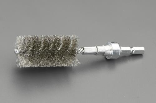 ESCO（エスコ） 50x50mm 6角軸 ワイヤーブラシ(ｽﾃﾝﾚｽ線) EA819BT-128