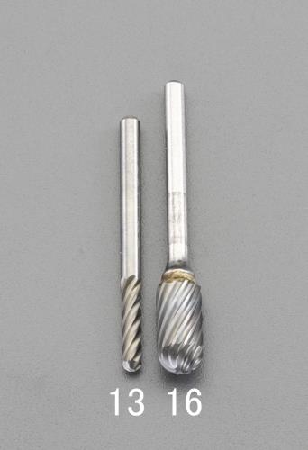 ESCO（エスコ） 6.0x13x45mm/3mm軸 超硬ｶｯﾀｰ(ｽﾃﾝﾚｽ用･快削) EA819CG-16