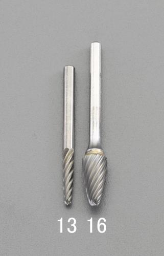 ESCO（エスコ） 3.0x 13x38mm/3mm軸 超硬ｶｯﾀｰ(ｽﾃﾝﾚｽ･快削) EA819CM-13