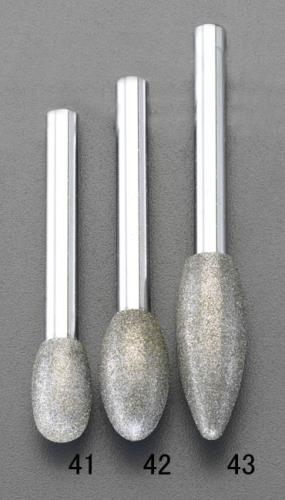 ESCO（エスコ） 12x32x77mm ダイヤモンドバー(6mm軸) EA819DL-43