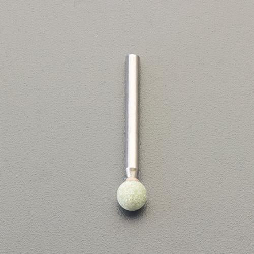ESCO（エスコ） # 80･ 6x 6mm/3mm軸 軸付砥石(ｾﾗﾐｯｸ) EA819GA-158