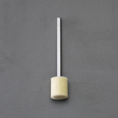 ESCO（エスコ） 6x10mm/3mm軸 軸付フェルトバフ(ﾊｰﾄﾞ) EA819GB-206