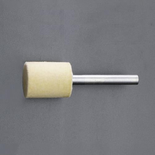 ESCO（エスコ） 12x20mm/6mm軸 軸付フェルトバフ(ﾊｰﾄﾞ) EA819GB-242
