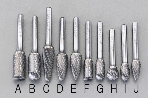 ESCO（エスコ） 10本組 超硬カッター(6mm軸) EA819J-32