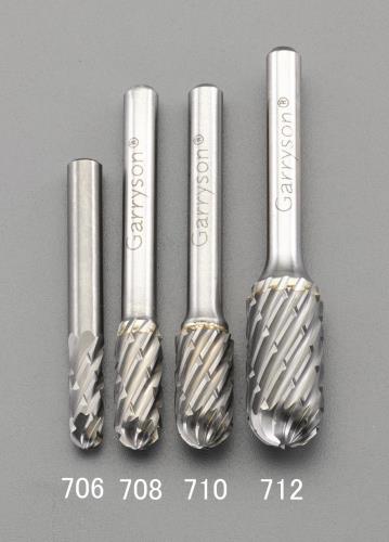 ESCO（エスコ） [快削] 6x19mm/6mm軸 超硬ｶｯﾀｰ(鉄･鋳物用) EA819JB-706