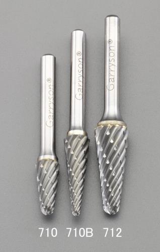 ESCO（エスコ） [快削]10x27mm/6mm軸 超硬ｶｯﾀｰ(鉄･鋳物用) EA819JC-710B