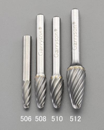 ESCO（エスコ） [快削]12x25mm/6mm軸 超硬ｶｯﾀｰ(ｽﾃﾝﾚｽ用) EA819JE-512