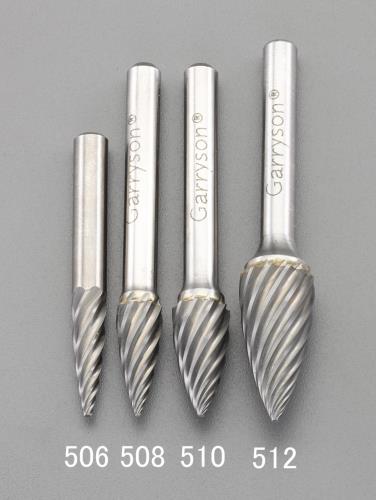 ESCO（エスコ） [快削]10x19mm/6mm軸 超硬ｶｯﾀｰ(ｽﾃﾝﾚｽ用) EA819JF-510