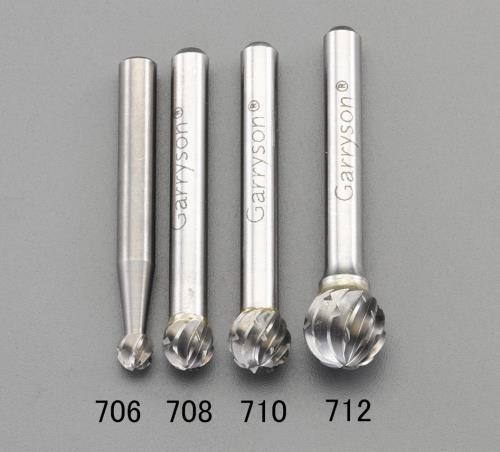 ESCO（エスコ） [快削] 8x7.2mm/6mm軸 超硬ｶｯﾀｰ(鉄･鋳物用) EA819JH-708