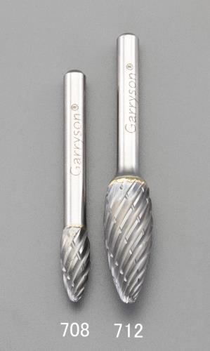 ESCO（エスコ） [快削] 8x19mm/6mm軸 超硬ｶｯﾀｰ(鉄･鋳物用) EA819JK-708