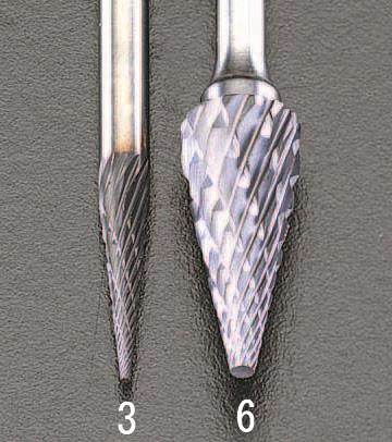 ESCO（エスコ） 3x 11mm/3mm軸 [Coated]超硬バー EA819PF-3