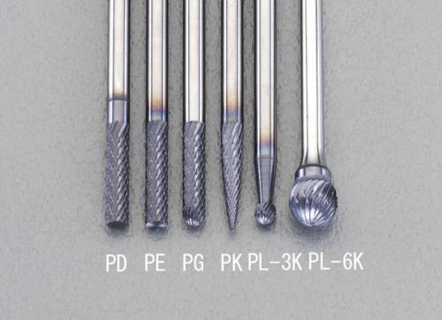 ESCO（エスコ） 3x 13mm/3mm軸 [Coated]超硬バー EA819PG-3K
