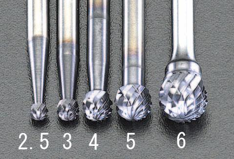 ESCO（エスコ） 4x3.6mm/3mm軸 [Coated]超硬バー EA819PL-4