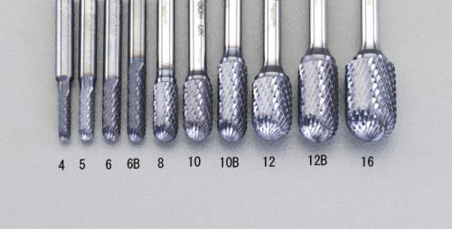 ESCO（エスコ） 4x16mm/6mm軸 [Coated]超硬バー EA819VB-4
