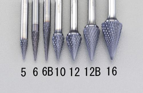 ESCO（エスコ） 6x25mm/6mm軸 [Coated]超硬バー EA819VD-6B